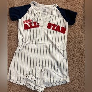 Child of Mine Navy and White Striped All-Star Jersey